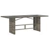 VidaXL 9-piece Garden Dining Set Grey Cushions Wicker 3276745