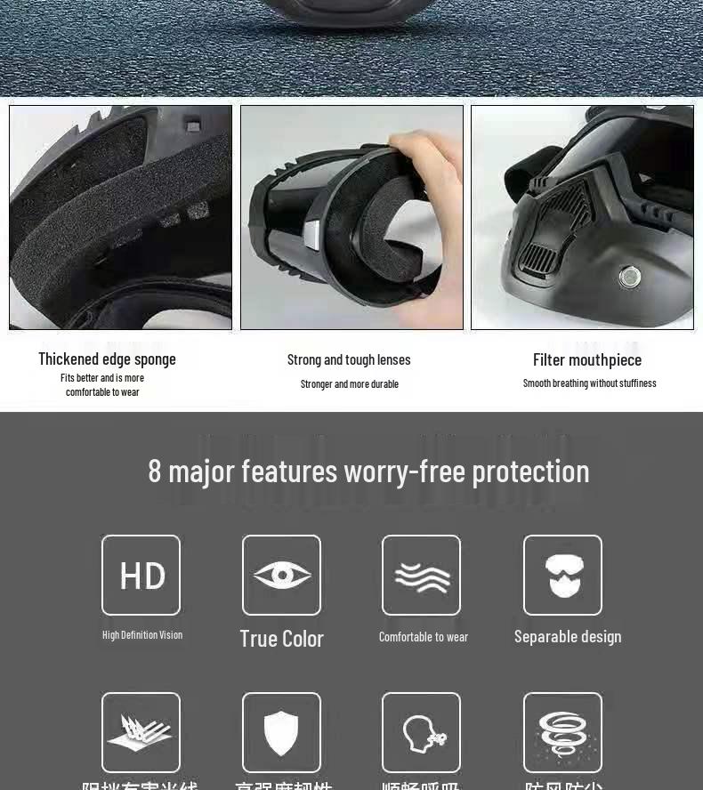 Harley Off-Road Motorcycle Goggles – Windproof Sport Protection for Outdoor Riding