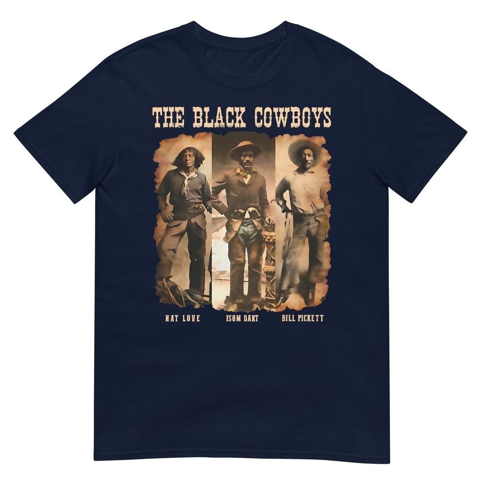 Black Cowboy Western Rodeo Melanin Black History Texas Unisex Tshirt