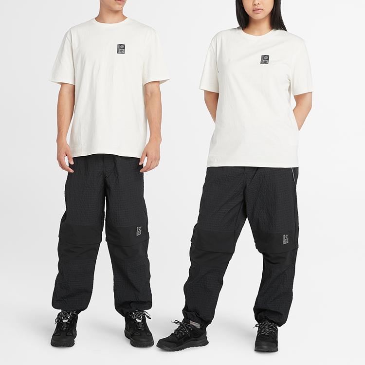 Timberland Casual Breathable Reflective T-Shirt Unisex Tops Vintage-White A2R85-CM9