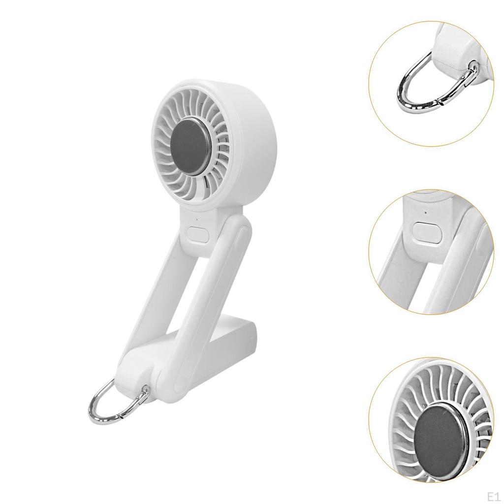 Foldable Mini Fan Cooling Ice Rechargeable Easy To Carry & Store Compact Handy Desktop