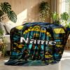 Custom Name Personalized Borussia Dortmund Bvb Print Blanket, Home Decor, Bedroom, Sofa, Camping, Couch, Gifts for Birthday Christmas
