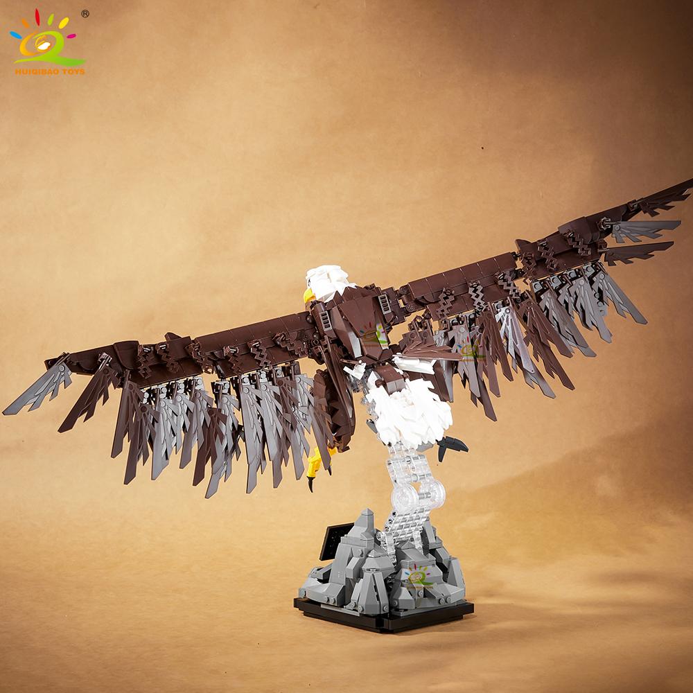 Moc Eagle Model Building Block Falcon Animal Series Bricks Assembly Toy For Children Diy Home Desk Decoraction