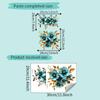 Home Decoration Embossed Flower Leaf Stickers Self-Adhesive For Toilet Lid Bathroom Bedroom