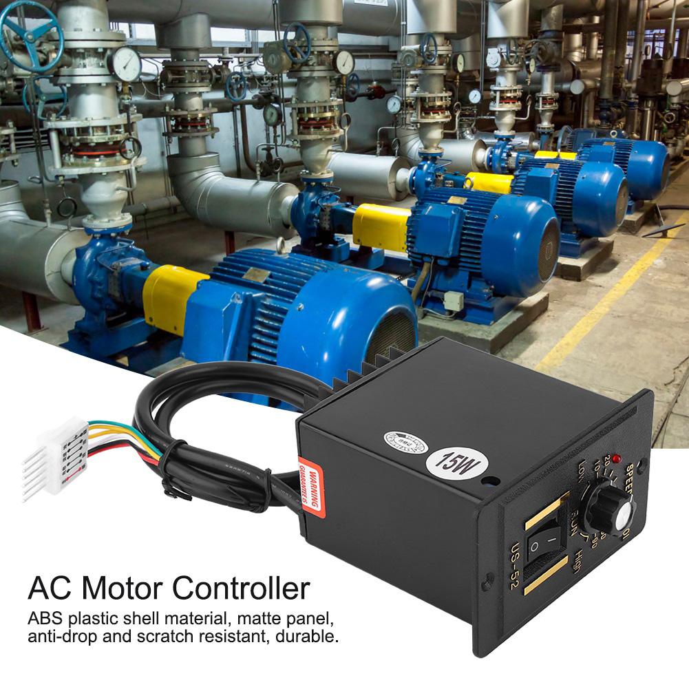 BERM Motor Speed Controller US52 15W Electric Motor Speed Regulator 3.96 Connector AC220V