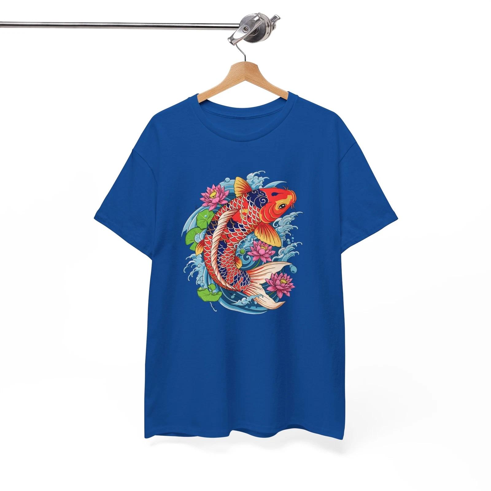 

Koi carp T-Shirt | Kitsune Mythology Tee | Kawaii Neko Shirt S
