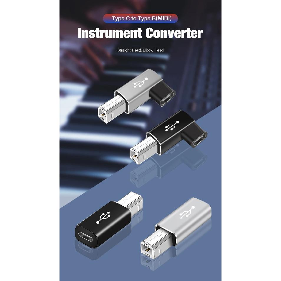 Suitable for Type-c To Square Usb Adapter Electric Piano Electronic Printer Adapter TYPE-C Female Head To MIDI Head Drum