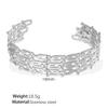 Personality Exaggerated Design Flower Starfish Water Drop Opening Bracelet Female Fashion Temperament Niche Titanium Steel Bracelet Female
