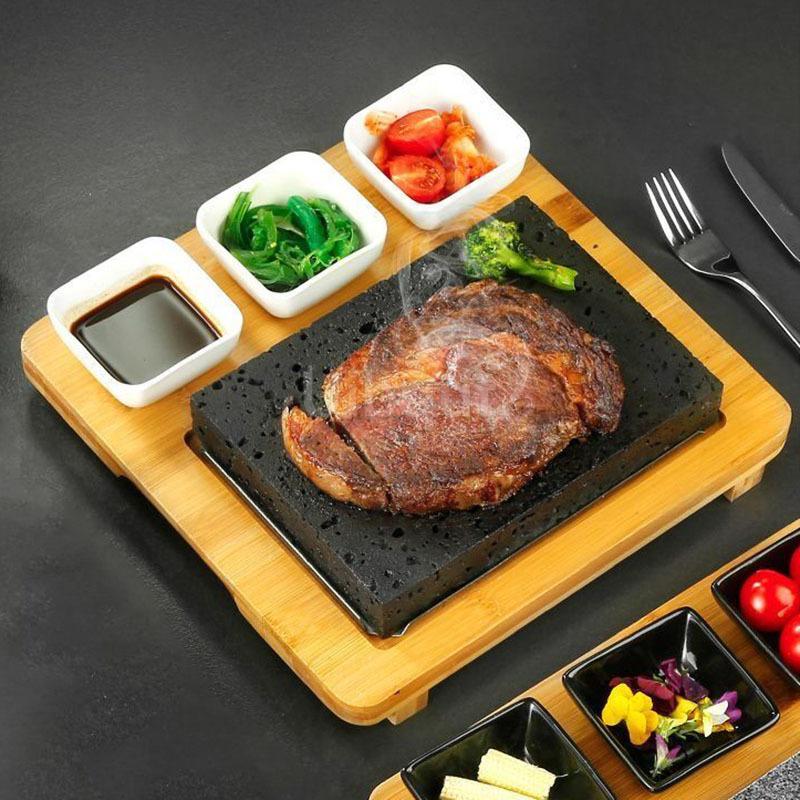 Cooking Stones for Steak Indoor Grill Sizzling Hot Stone Set Lava Steak Stones Hot Stone Cooking Hot Rock Cooking Stone Set