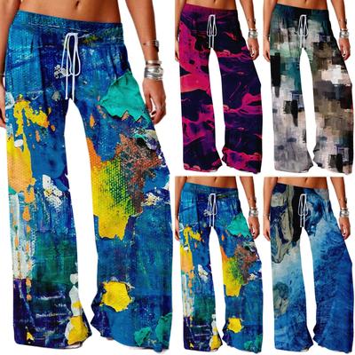 Fashion Women's Casual Fashion Printed Loose Comfortable Yoga Wide Leg Pants