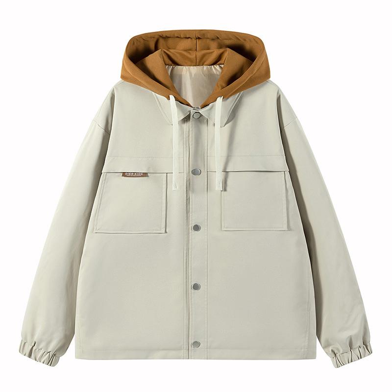 

Весенне-осенний стиль тренча, новая весенняя поддельная куртка из двух частей, повседневная мужская куртка XXXXL