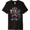 Beads & Bling Gangster Mardi Gras Gator Alligator Jester Premium T-Shirt(1)