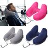 With Storage Pouch Travel Neck Pillow Inflatable Design U-Shaped Pillow H-Shaped Pillow  Travel