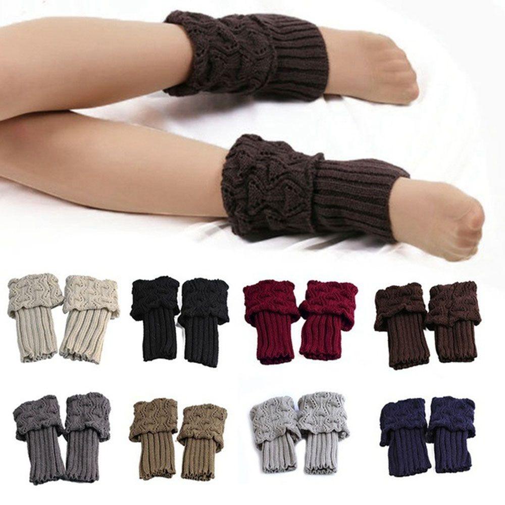 1 Pair Toppers Shoes Accessories Knit Crochet Boot Cuffs Leg Warmers Foot Cover Boot Socks