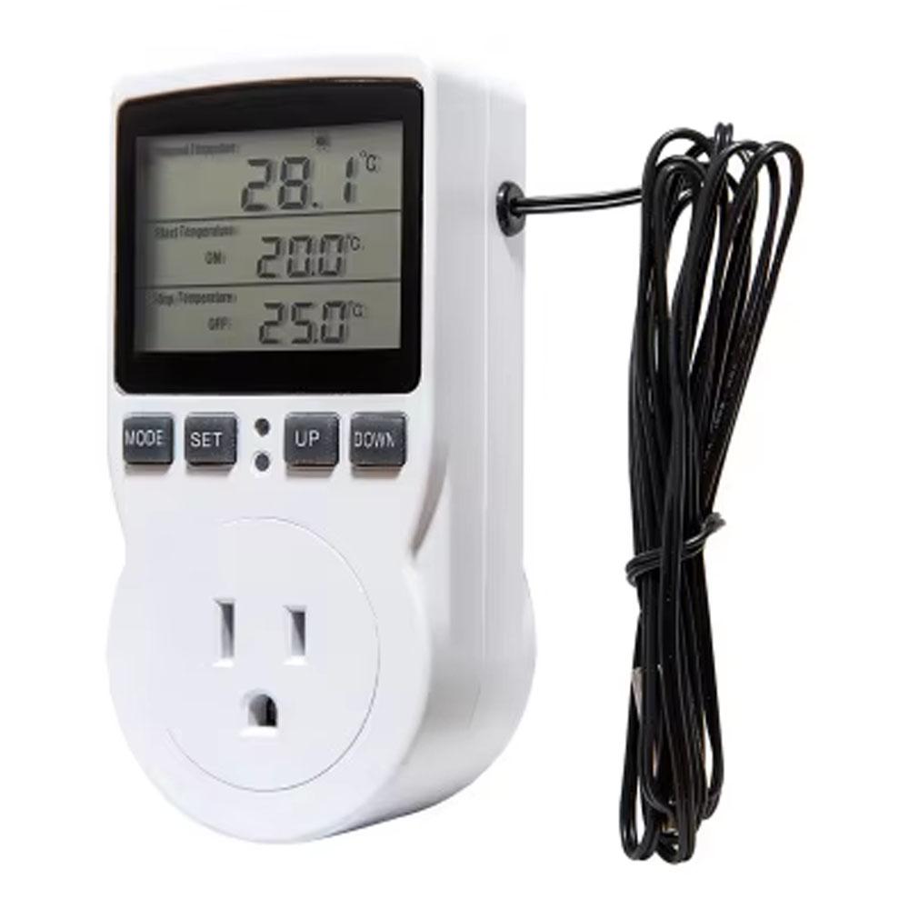 Digital Thermostat Socket EU/US/UK Plug Temperature Controller Timer Switch Cooling Heating Control 5 Mode Timing Socket