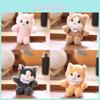 Cute Realistic Cat Plush Keychain With Ultra Soft Pp Cotton Bag Charm Gift