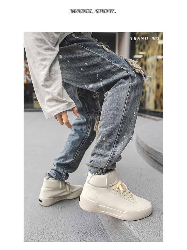 Men's 2025 Autumn High-Top Casual Sneakers - Trendy, Versatile Student Sports Shoes