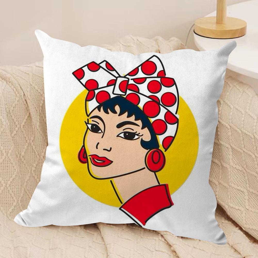 AAesthetic Art Venezuela Cushion Cover Silky Short Plush DoubleSided Printed Pillow Case for Sofa All Seasons Home Decor Gift