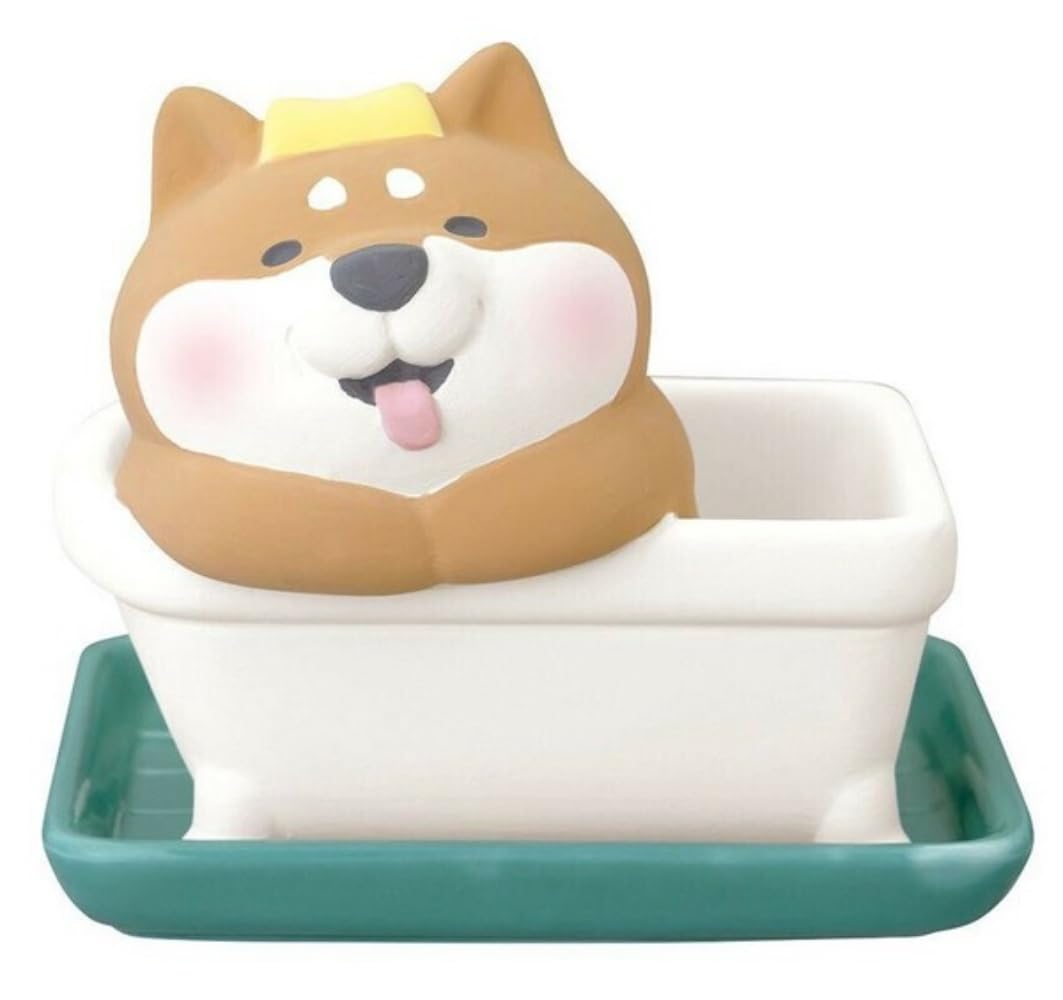 

Decor Corporation Moisturizing Mascot Bath Time Shiba Size: Approx. W4.3 D4.3 H7 AG-29969