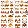 Halloween Festive Paper Glasses Photo Props Set For Holiday Decorations And Parties