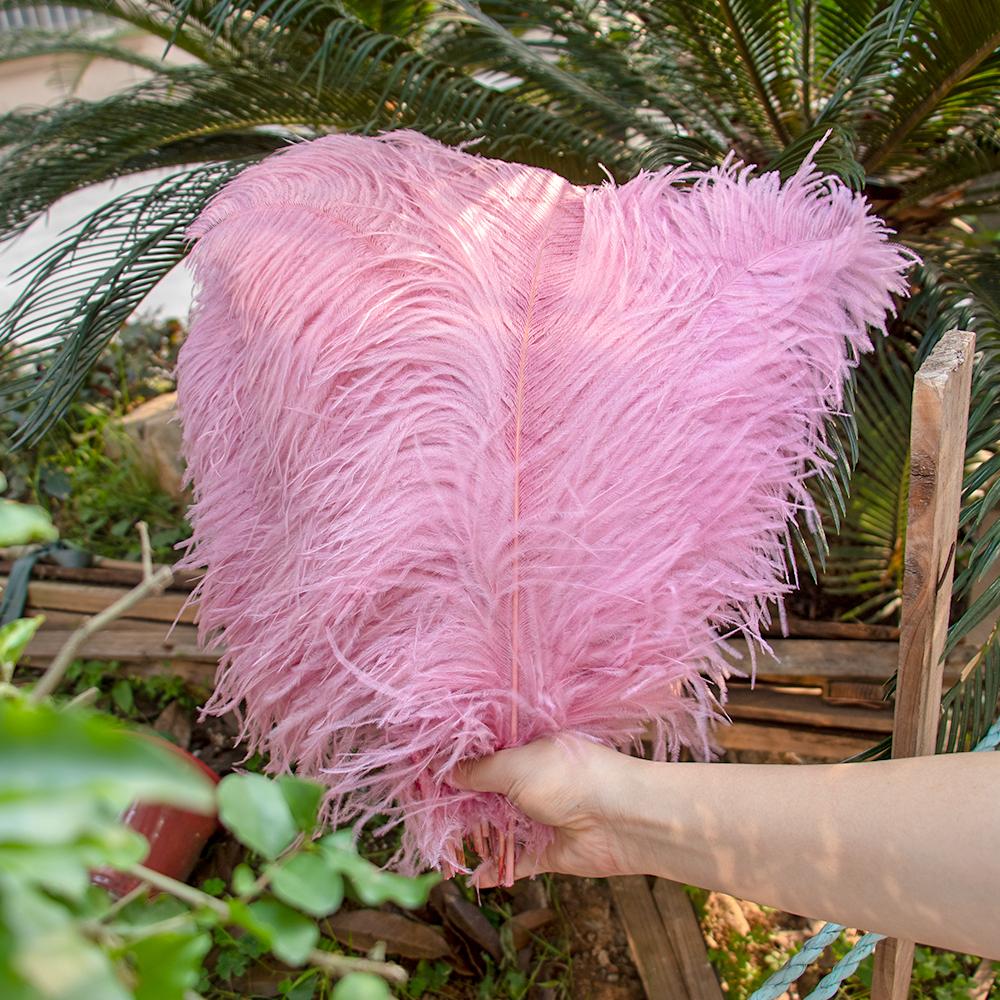10PCS Ostrich Feathers 35-60cm Black Ostrich Feather for Diy Wedding Table Centerpiece Home Vase Decoration Crafts High Quality