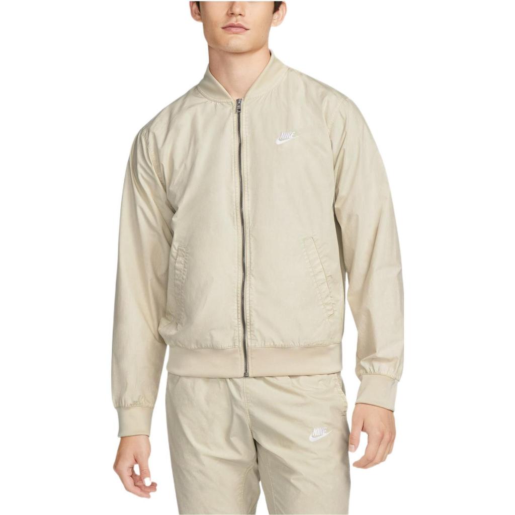 Nike Embroidered Logo Stand Collar Zip Jacket For Spring Men Jackets Yellow DQ4590-206