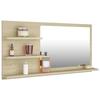 VidaXL Bathroom Mirror Sonoma Oak 90x10.5x45 Cm