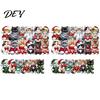 Festive Party Supplies Cute Cat Christmas Ornaments, 2D Wooden Cartoon Tree Hanging Decor Decorations for Winter Holiday Home Xmas Ornaments