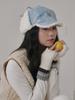 Olinkeompeulliteu Denim Poodle Trooper Hat (Light Blue Denim)