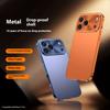 For Iphone 17 Pro Max Phone Case Aviation Aluminum Alloy Frame Threaded Lens Matte Backplate Ultra-thin Anti Drop Back Cover