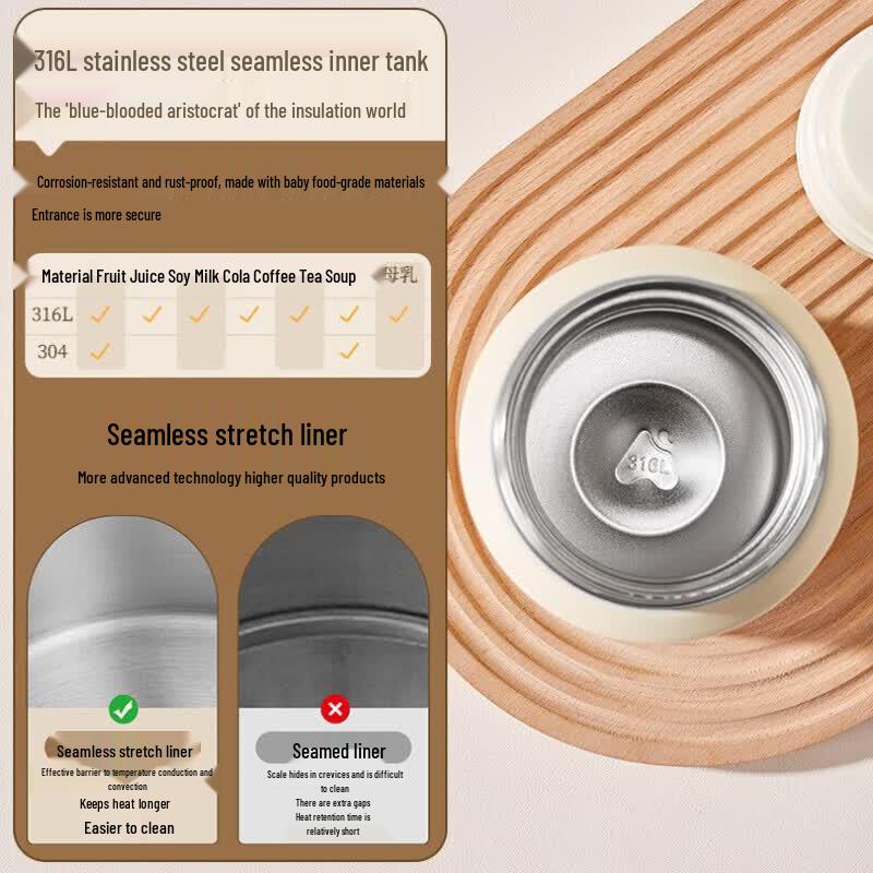 ASD 1000ml Stainless Steel Vacuum Insulated Food Jar