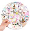 50 Cute Alpaca Creative Stickers Mobile Phone Computer Laptop Water Cup Refrigerator Stickers