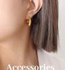 Trendy Hong Kong Style Copper C-Shaped Stud Earrings: Versatile, Elegant, Personalized Accessories for Women