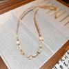 Dopamine Pearl Necklace: Retro Court Style Versatile Clavicle Chain for Women
