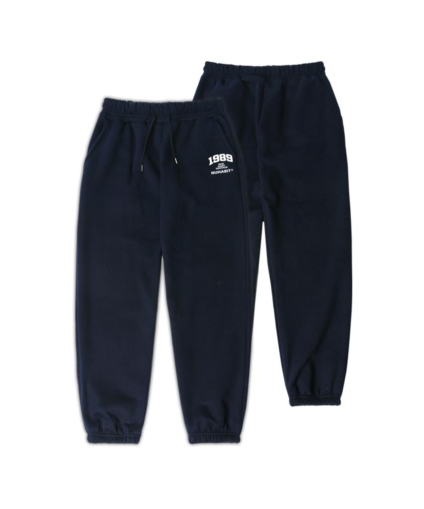 NUHABIT N/H Nhh Logo Jogger Fleece-Lined Pants_Navy (Gjp4-2Nh1130)