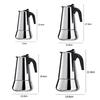 Stainless Steel Moka Coffee Maker Rust-free Moka Espresso Maker for Home Camping
