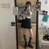 Summer Retro Simple High Waist Denim Skirt Women A- Line Dress Fashion Half-length Casual Short Jeans Skirt