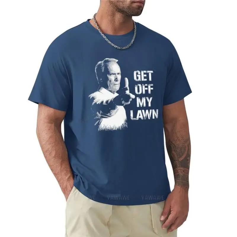 men brand tshirt GET OFF MY LAWN I love my lawn TShirt funny t shirts men short sleeve t shirts fashion teeshirt 4XL