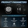 E8 1Pc 40W LED Off-Road Spotlight IP68 Waterproof Aviation Grade Aluminum Alloy Angel Eyes Car Flood Lamp