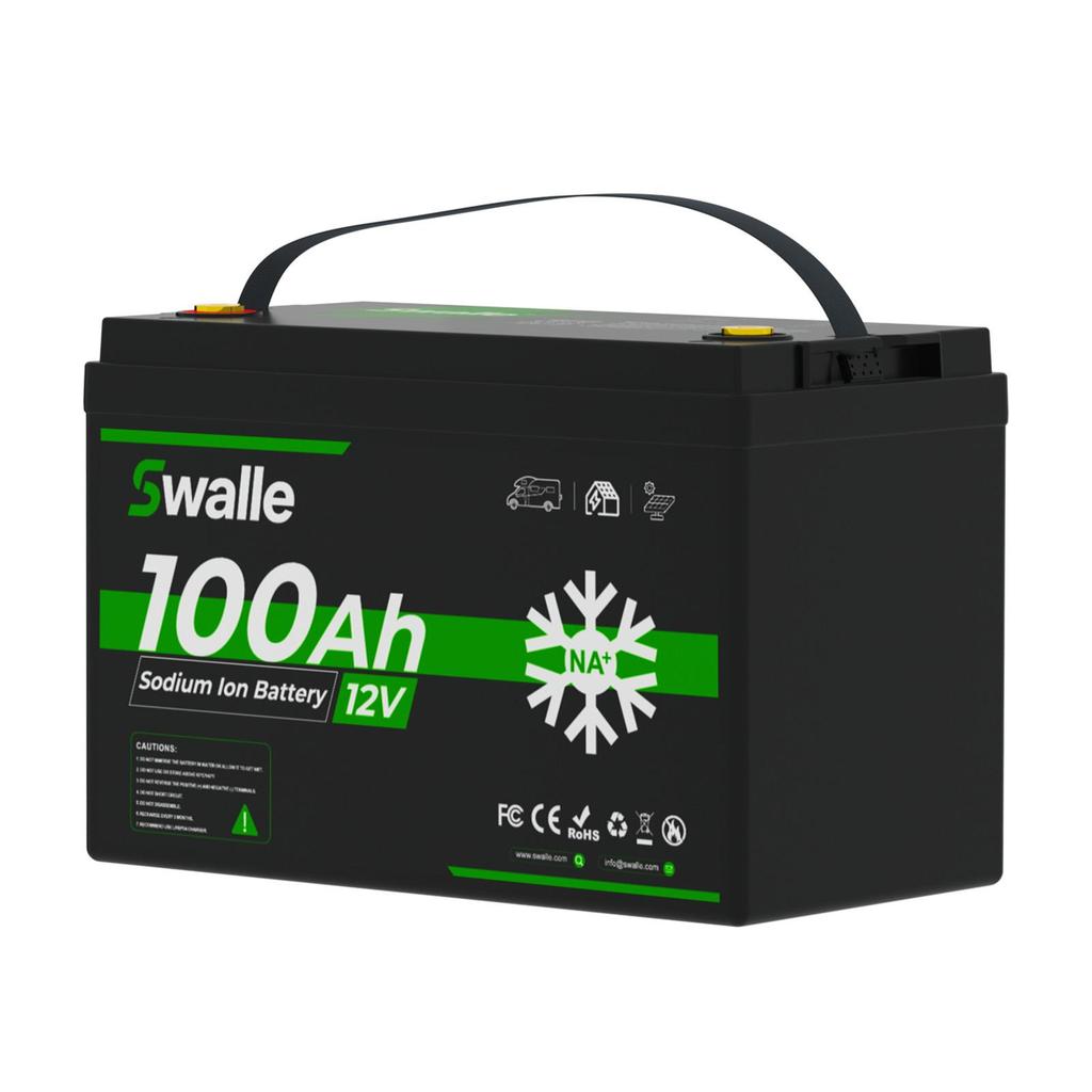 Sodium Ion Storage Battery Swalle 12V 100Ah With Bluetooth Deep Cycle Solar Battery