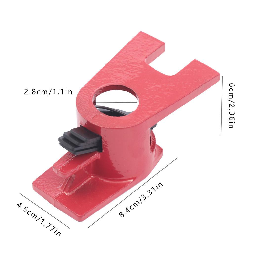 (4 Pack) 3/4" Wood Gluing Pipe Clamp Set Heavy Duty Vertical Bracket Water Pipe Clamp Woodworking Cast Iron Kit Red