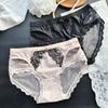 Lady Summer Pure Desire SEXY LACE Hollow Eyelash Model Ice Silk Mesh Gauze Briefs