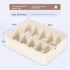 Underwear Storage Box With Dividers For Bedroom Closet Organization