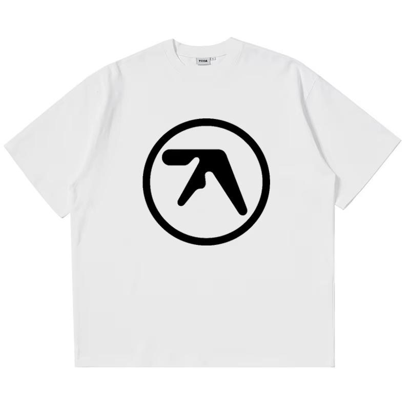 Y2k Streetwear Aphex Twin Printed Tshirt Men Women Cotton Loose Casual Short Sleeve Tshirt Mens Tshirts Summer Mens Clothing