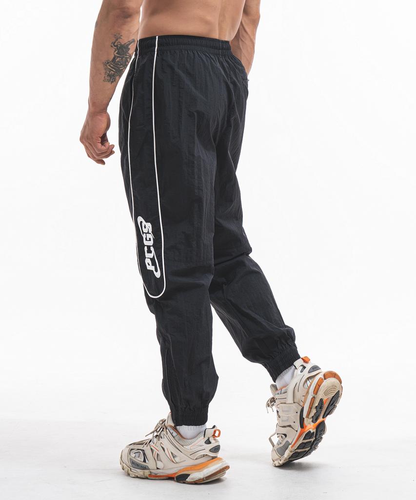 Pijikeolgameoncheu P2452 Piping Windbreaker Jogger Pants [Black]