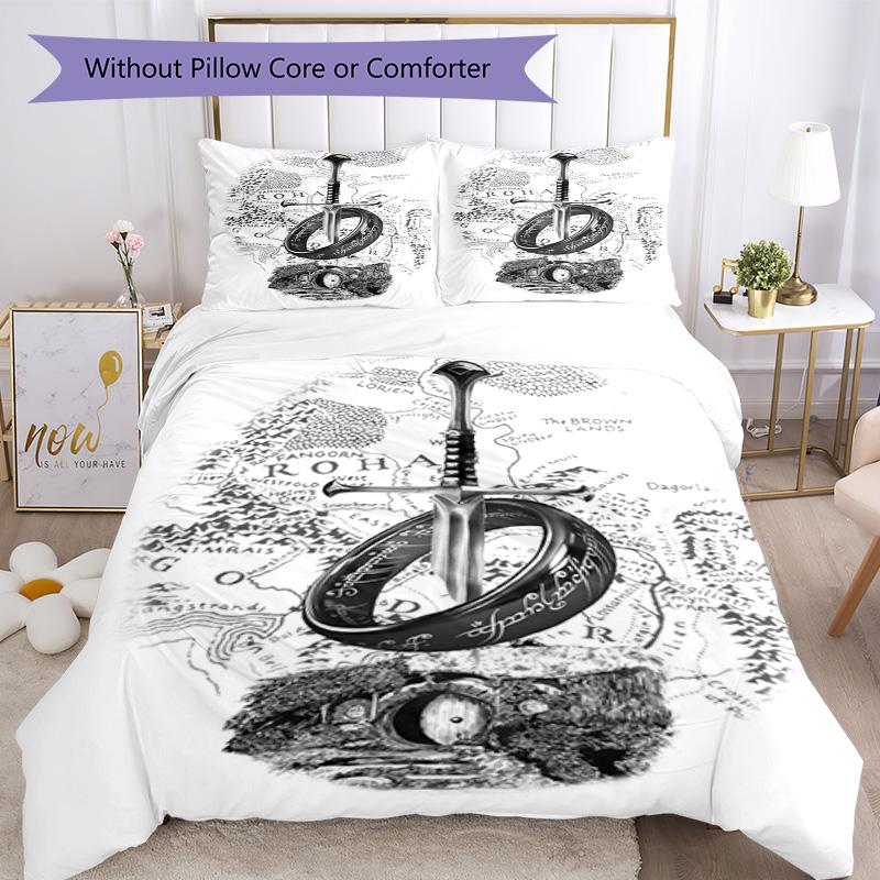 Herr der Ringe Bettwäsche-Set Geeignet für Gästezimmer Leicht Perfektes Geschenk für Freunde Familie