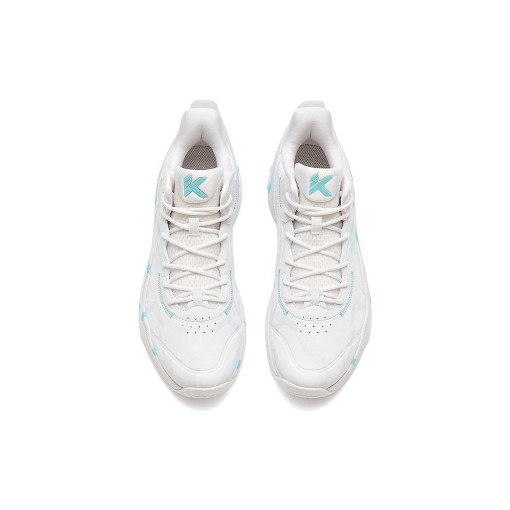 New Anta KT3 KT Slip Resistant Abrasion Resistant Low top Basketball Shoes Men's White Blue 112311605-1