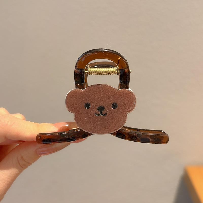 Trendy Fashion Elegant Plush Grab Clip Women's Large Hair Volume High-Level Sense Clip Hairpin Autumn and Winter Back Head Shark Clip Hairpin Headwear