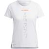 Agravic Trail Running Tee With Logo Print Women Tops White HT9415