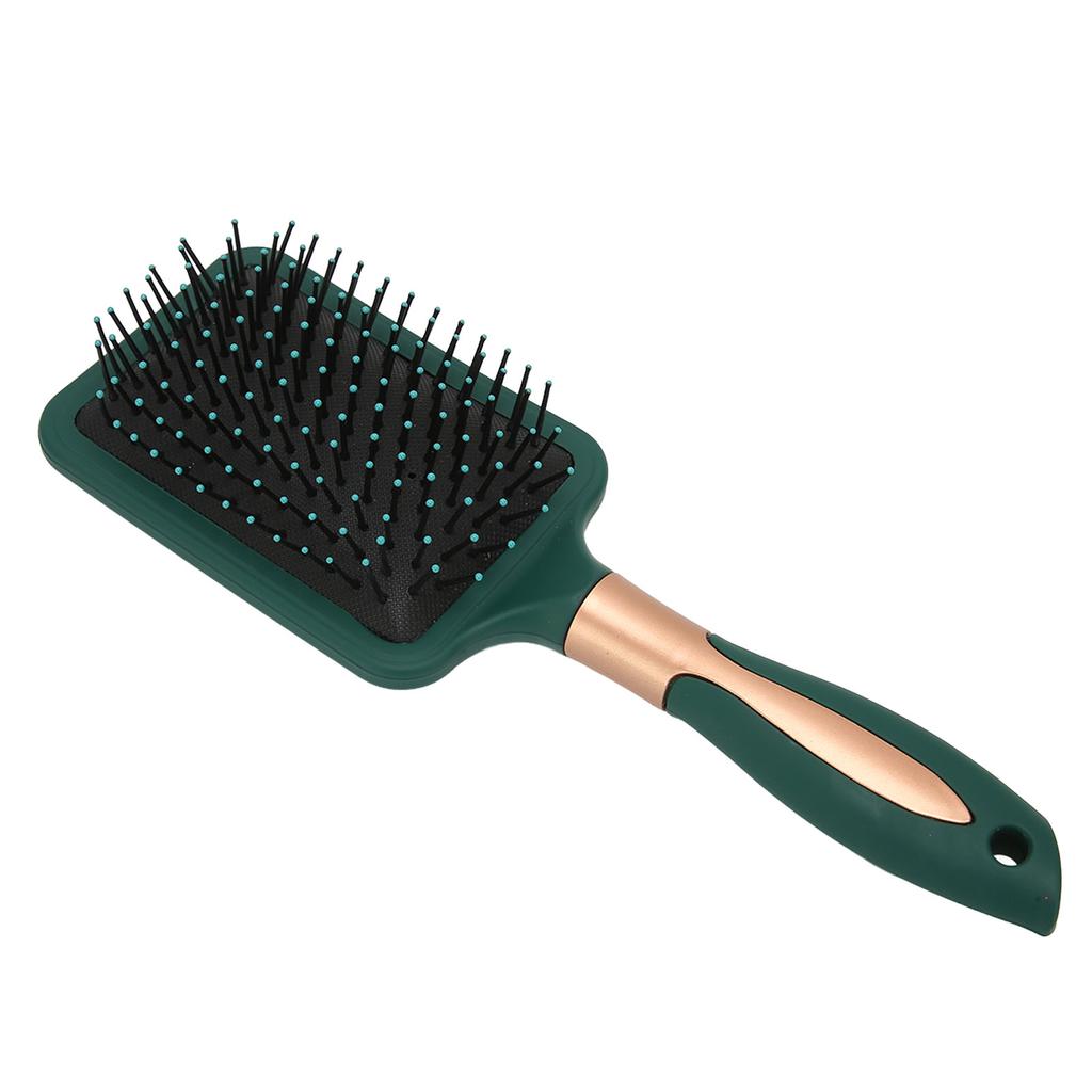 Paddle Hairbrush Hair Smoothing Straightening Detangling Cushioned Pad Durable ABS Silicone Detangling Brush for